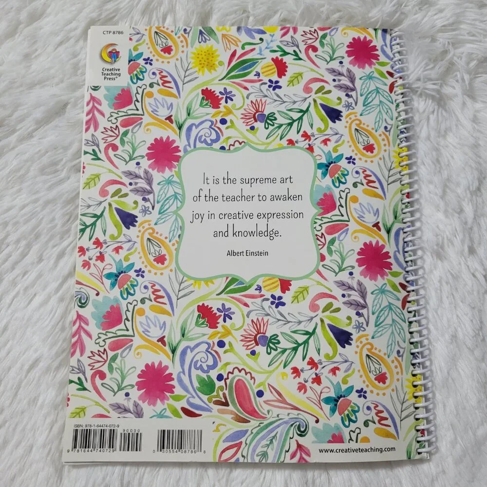 Floral Themed Lesson Plan Book